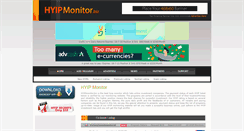 Desktop Screenshot of hyipmonitor.biz